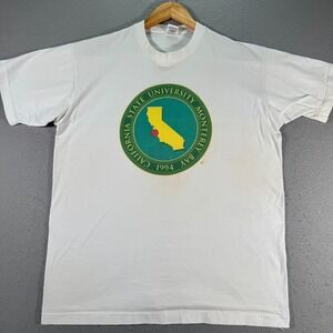 Vintage Monterey Bay State University Pres. Commemorative Visit T-Shirt Adult XL